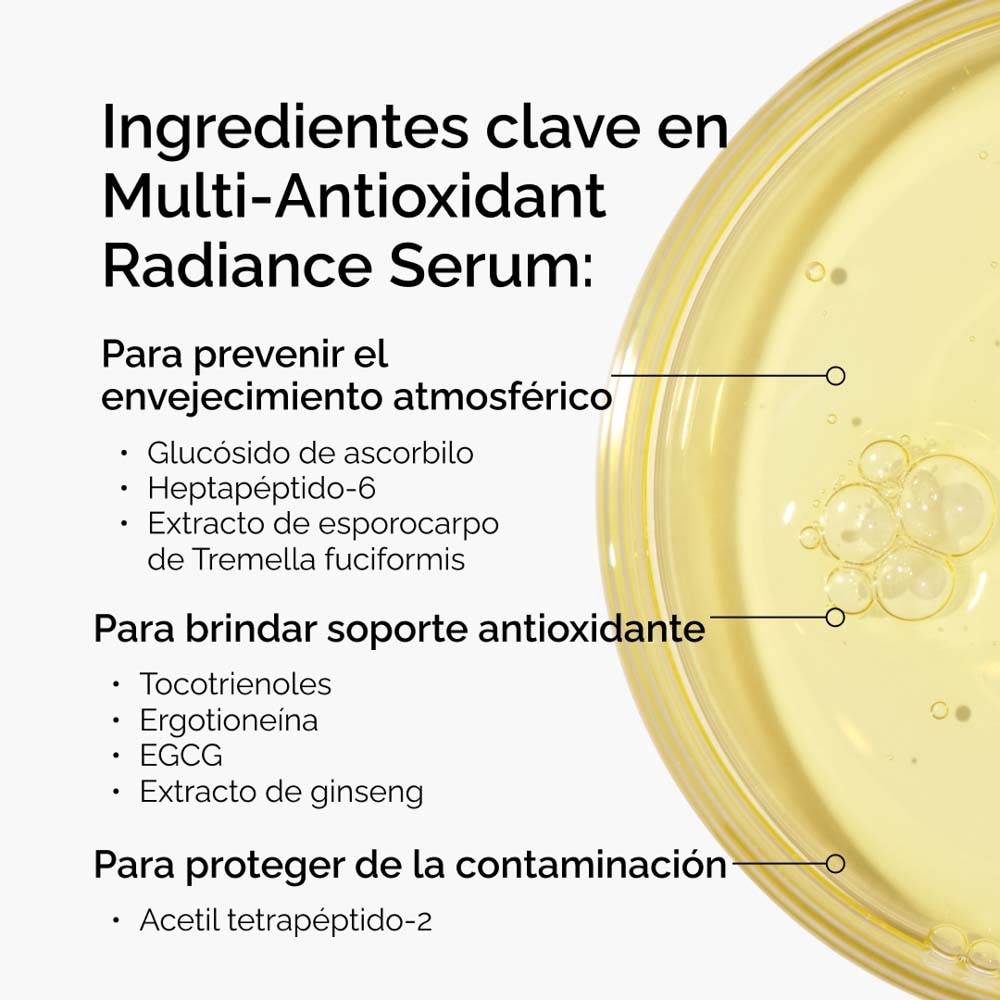 MULTI-ANTIOXIDANT RADIANCE SERUM (S&Eacute;RUM ANTIOXIDANTE FACIAL PARA TODO TIPO DE PIEL)